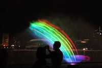 Rainbow Water Display